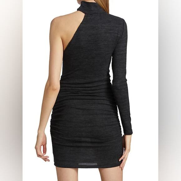 N:Philanthropy Electra asymmetrical charcoal dress size large - Picture 2 of 8